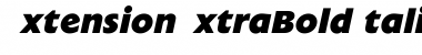 Download ExtensionExtraBoldItalic Font