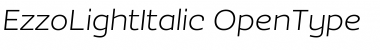 Download EzzoLightItalic Font