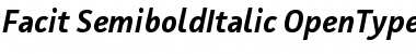 Facit Semibold Italic Font