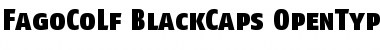 FagoCoLf BlackCaps Font