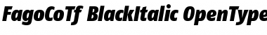 FagoCoTf BlackItalic Font