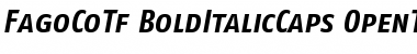 FagoCoTf BoldItalicCaps Font