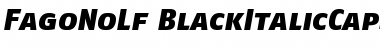 FagoNoLf BlackItalicCaps Font