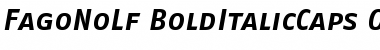 FagoNoLf BoldItalicCaps Font