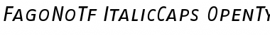 FagoNoTf ItalicCaps Font