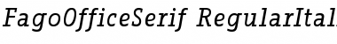 Fago Office Serif Regular Italic