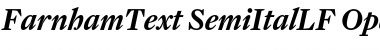 FarnhamText-SemiItalLF Regular Font
