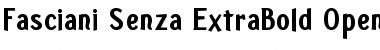 Fasciani-Senza ExtraBold Font