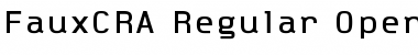 FauxCRA Regular Font