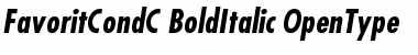 FavoritCondC Bold Italic