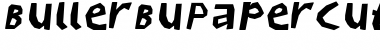 BullerBuPapercut Bold Italic