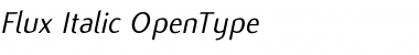 Flux Italic Font