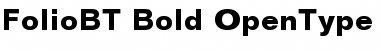 Folio Bold Font