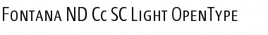 Fontana ND Cc SC Light Font
