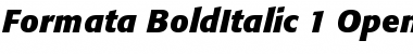 Formata Bold Italic Font