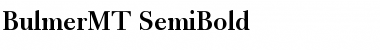 BulmerMT-SemiBold Semi Bold Font
