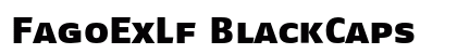 FagoExLf BlackCaps Font FagoExLf BlackCaps Font Preview