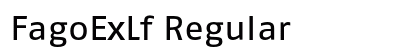 FagoExLf Regular Font FagoExLf Regular Font Preview