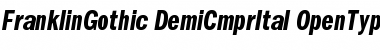 ITC Franklin Gothic Demi Compressed Italic