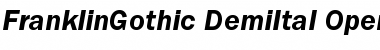 ITC Franklin Gothic Demi Italic