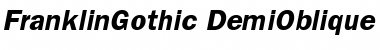ITC Franklin Gothic DemiOblique Font