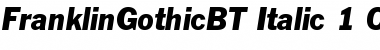 Franklin Gothic Italic Font