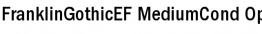 FranklinGothicEF MediumCond Font