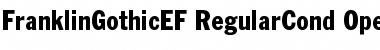 FranklinGothicEF RegularCond Font