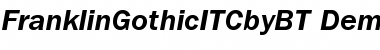 ITC Franklin Gothic Demi Italic Font