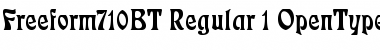 Freeform 710 Regular Font