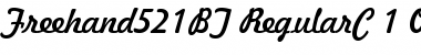 Freehand 521 Regular Font