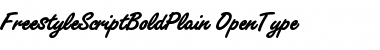 Freestyle Script Bold Plain Font