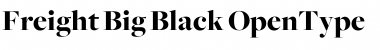Freight Big Black Font