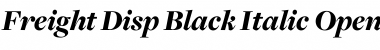 Freight Disp Black Italic Font