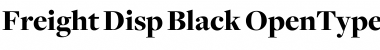 Freight Disp Black Font