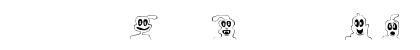 FE 10 Lil Ghosts Regular (OpenType) Font Preview FE 10 Lil Ghosts Regular (OpenType) Font Preview