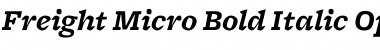 Freight Micro Bold Italic