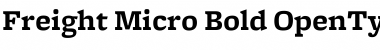 Freight Micro Bold Font