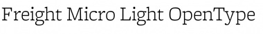 Freight Micro Light Font