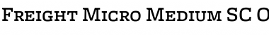 Freight Micro Medium SC Font