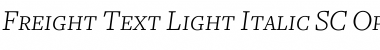 Freight Text Light Italic SC Font