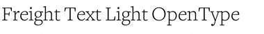 Freight Text Light Font