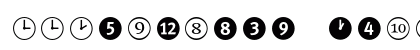 FFDingbats Number (OpenType) Font Preview FFDingbats Number (OpenType) Font Preview