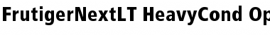 FrutigerNextLT Heavy Cond Font