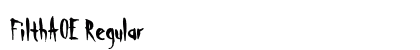 FilthAOE Regular Font FilthAOE Regular Font Preview