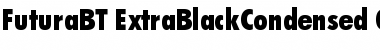 Futura Extra Black Condensed Font