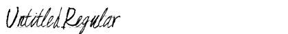 Untitled Regular Font Untitled Regular Font Preview