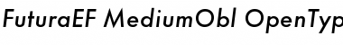 FuturaEF MediumObl Font
