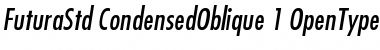 Futura Std Medium Condensed Oblique Font