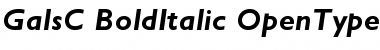 GalsC Bold Italic Font